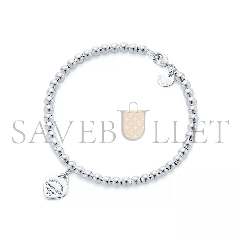 TIFFANY BLUE® HEART TAG BEAD BRACELET 60136706